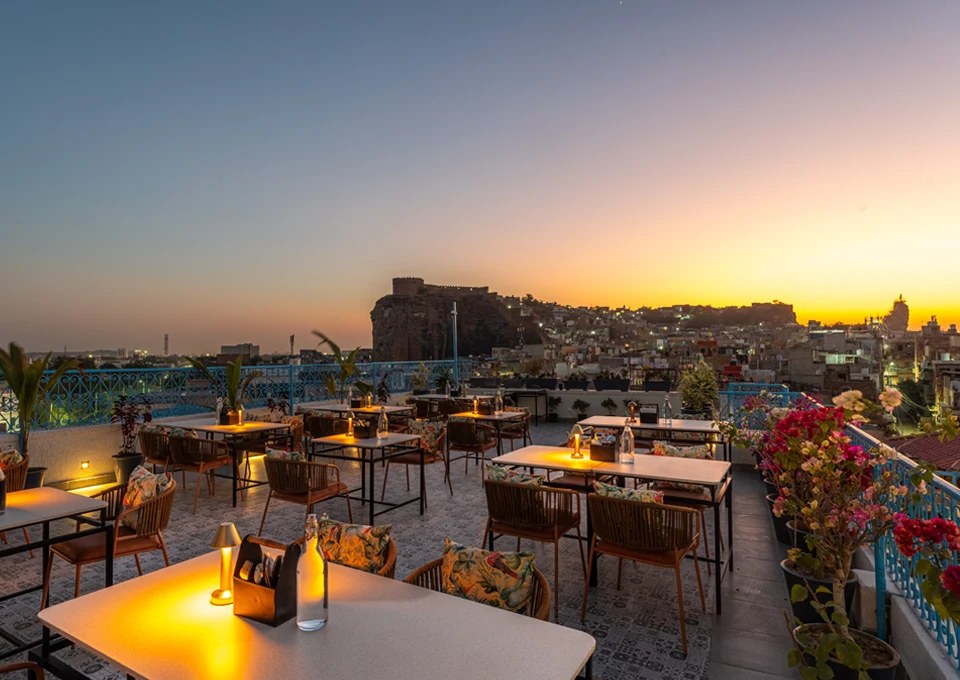 Baari Rooftop with candlelight setup Restro