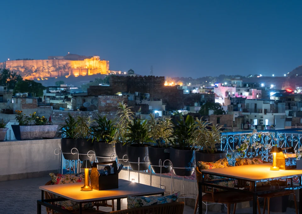 Jodhpur Fort view restaurant Baari